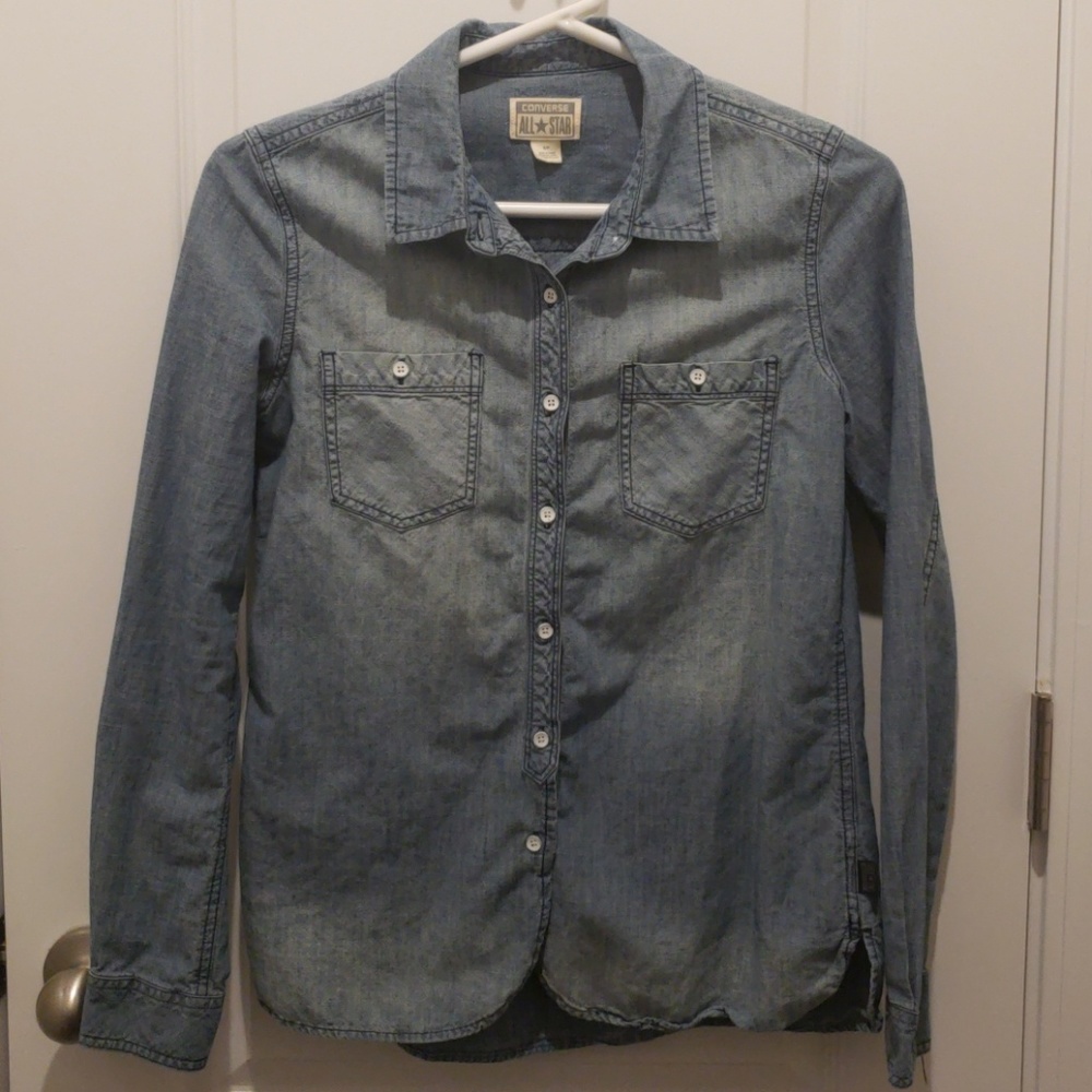 Converse Denim Chambray Button Down Shirt